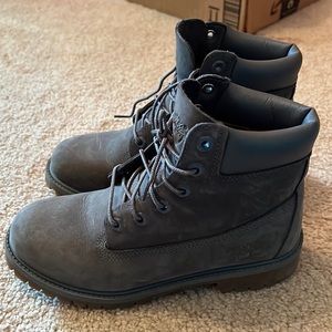 Grey Timberland Boots